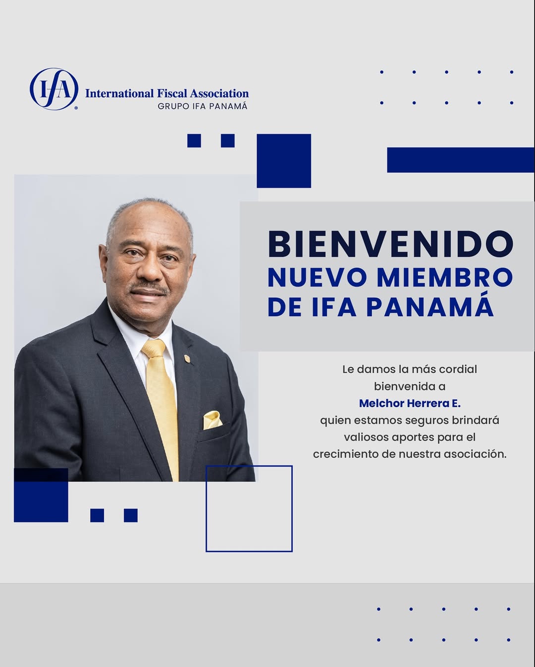 Melchor Herrera E. se une a IFA Panamá: Un nuevo paso en su compromiso con la excelencia tributaria internacional